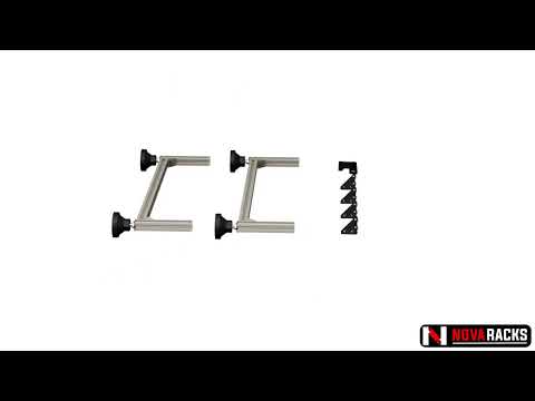 Nova Racks Serie M 3 Ebenen Seitenauszug - 60x120x112 cm