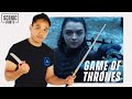 Sword Fight Breakdown Arya Stark Vs Brienne Of Tarth Scenic Fights Game Of Thrones S7E4