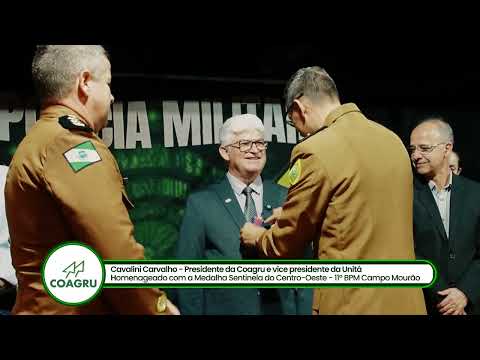 Coagru Informativo - Presidente da Coagru é homenageado durante aniversário do 11º Batalhão