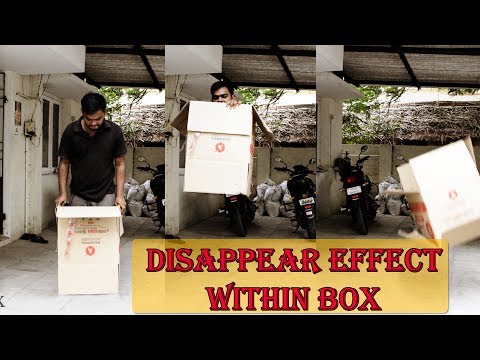 Man Disappears in a Cardboard Box (Magic Trick) | Arun Sv