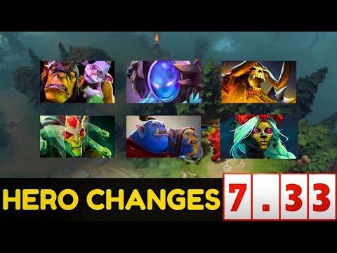 Dota 2 NEW 7.33 PATCH - Hero Changes