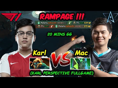 T1 Karl Santino [Huskar] MIDLANE Rampage vs Polaris Lelouch [Necrophos] Dota 2 FULLGAME Perspective