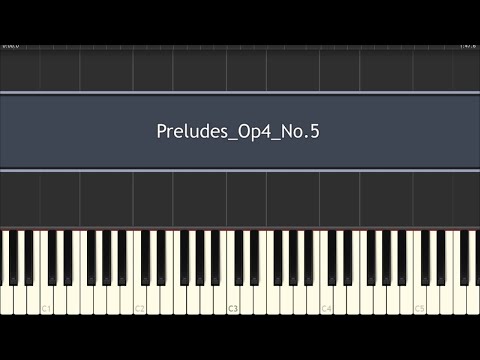 ウラジーミル・ペトロヴィチ・ポゴジェフ/作品4 6つの前奏曲より 第5番(Preludes　Op4　No.5)