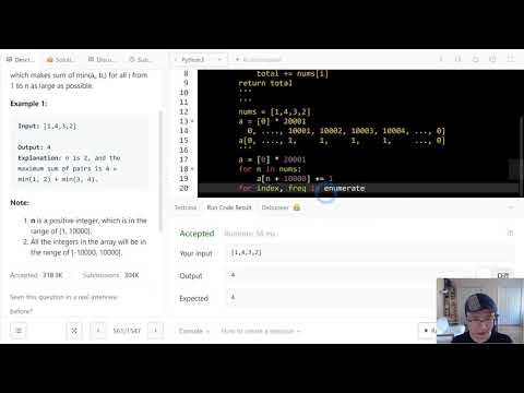 561 Array Partition Iarrayleetcode 561array Partition Ileetcodeleetcode Question Cppc