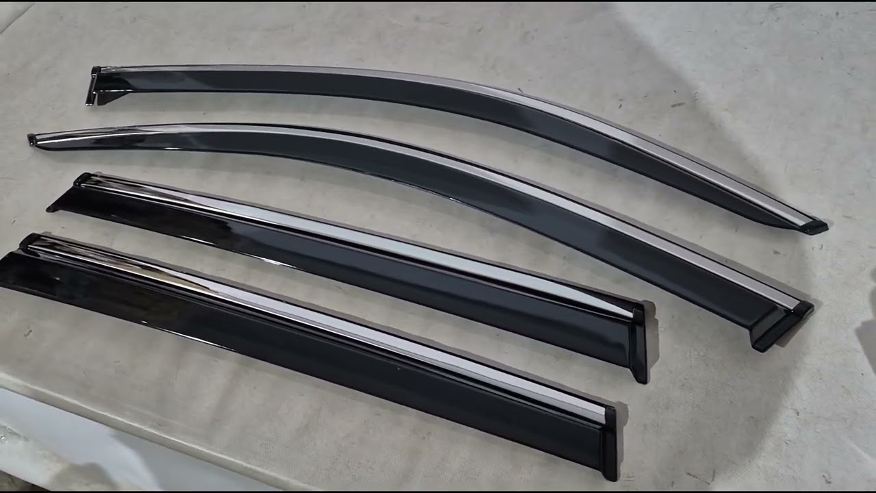 BMW X3 G01 2018– Windschermen met chromen sierlijst Niken Luxury (4 stuks) Video 1