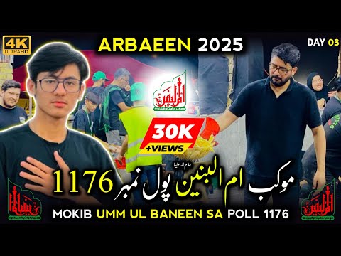 Arbaeen Walk 2025 | Najaf To Karbala🥹 | Mokib Umm ul Baneen s.a Poll 1176 Ki Khidmaat🙏🏻❤️ | 13 Safar