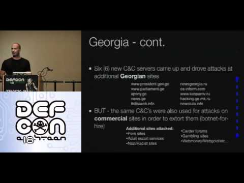 DEFCON 18: Cyber Crime War Charting Dangerous Waters 3/4