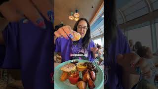Should you eat at the breakfast buffet on a Disney Cruise? 🚢👀😳 #buffet #disney #disneycruise