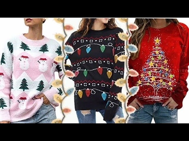 Vídeo relacionado con Terecey Jersey Navidad Mujer Grueso y Cómodo de Punto Suéter Navideño Invierno con Diseño Santa Claus Divertido y Copos de Nieve Divertido Jersey Regalo Navidad 2025