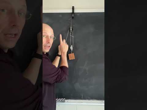 Physics of pulleys and simple machines. #physics #physicsdemonstration #scienceexplained
