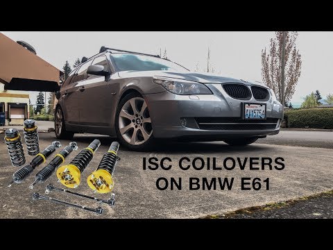 ISC coilovers on BMW E61 (one year/10k miles review)