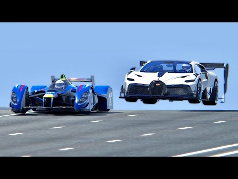 Bugatti Divo GTR vs Red Bull X2010 - Drag Race 20 KM