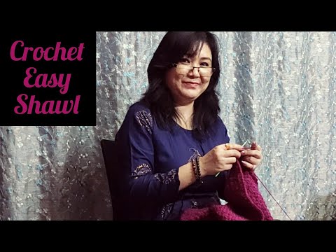 Easy Crochet Shawl || How to Crochet Easy shawl 2