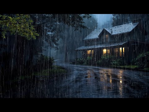 Sonido de Lluvia Relajante para Dormir en 11 Minuto - Lluvia y Truenos en Techo en Bosque #131