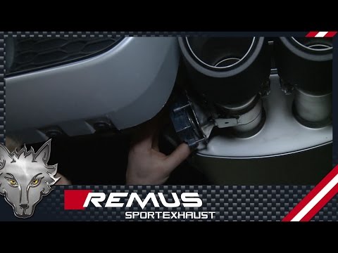Mini Cooper S F56 installation instructions REMUS valve controller without 12 V connecting socket