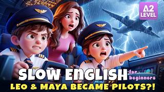 Leo and Maya Tried Being Pilots for a Day... Will Their Flight Go Well?! | Slow English (A2)