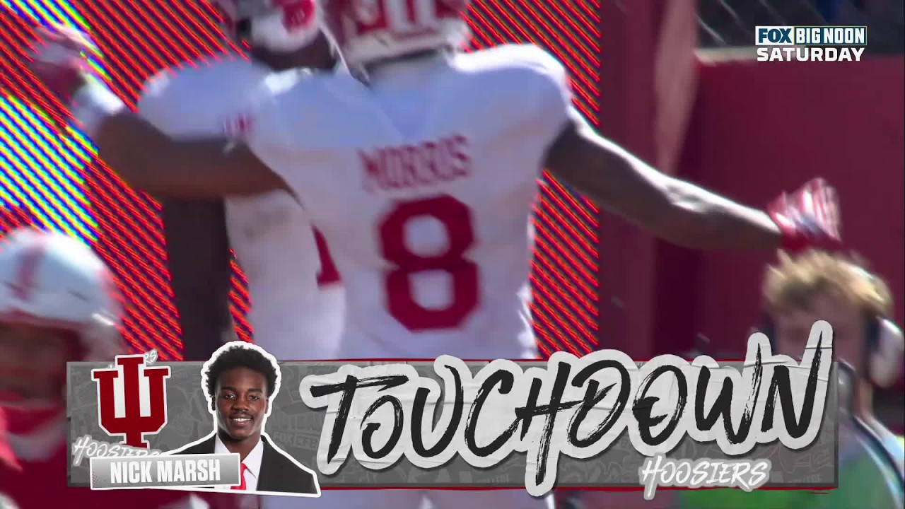TOUCHDOWN DE NICK MARSH | Indiana Hoosiers 13-17 Nebraska Cornhuskers | College Football