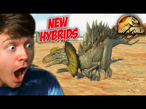 NEW HYBRID DINOSAURS the BATTLE ROYALE! - Jurassic World Evolution 2
