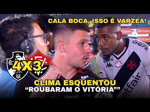EITA! JOGADOR FAZ ACUSAÇÃO GRAVE E CLIMA ESQUENTA APÓS JOGAÇO ENTRE VASCO 4X3 VITÓRIA
