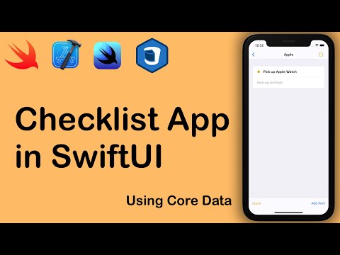 Checklist in SwiftUI with Core Data - Part 3