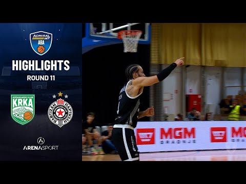 ADMIRALBET ABA LIGA (11. kolo): Krka - Partizan 92:99 | 22. decembar 2025.