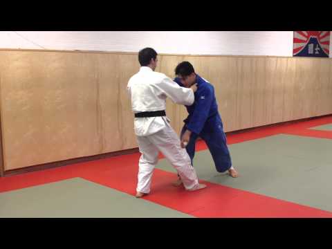 How to do a Judo foot sweep- Deashi barai — judo technique demonstration