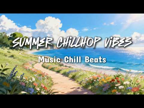 Sunny Coast Lofi 🌊 Peaceful Seaside Walk with Soft Chill Beats 🌸 Summer Study & Relax Vibes