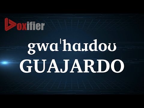 How to Pronunce Guajardo in English - Voxifier.com