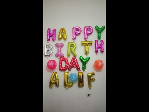 Happy birthday Alif