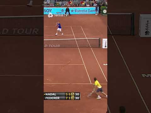 Insane Nadal vs Federer Madrid 2011 Semi-Final Point 👽 🔥