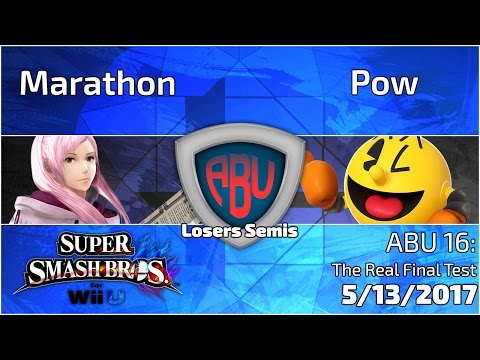 ABU 16: Marathon (Robin) vs. Pow (Pacman)  - SSB4 Singles Losers Semis