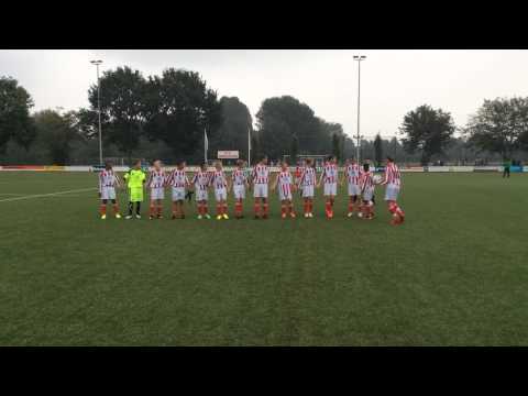 Geinoord Onder 14 viert de bekeroverwinning op JSV