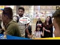 Abhishek Bachchan Saves Photographer At Mumbai Airport Aishwarya Rai Aaradhya Bachchan