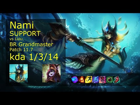 Nami Support & Jinx vs Lulu & Ezreal - BR Grandmaster 1/3/14 Patch 11.7 Gameplay