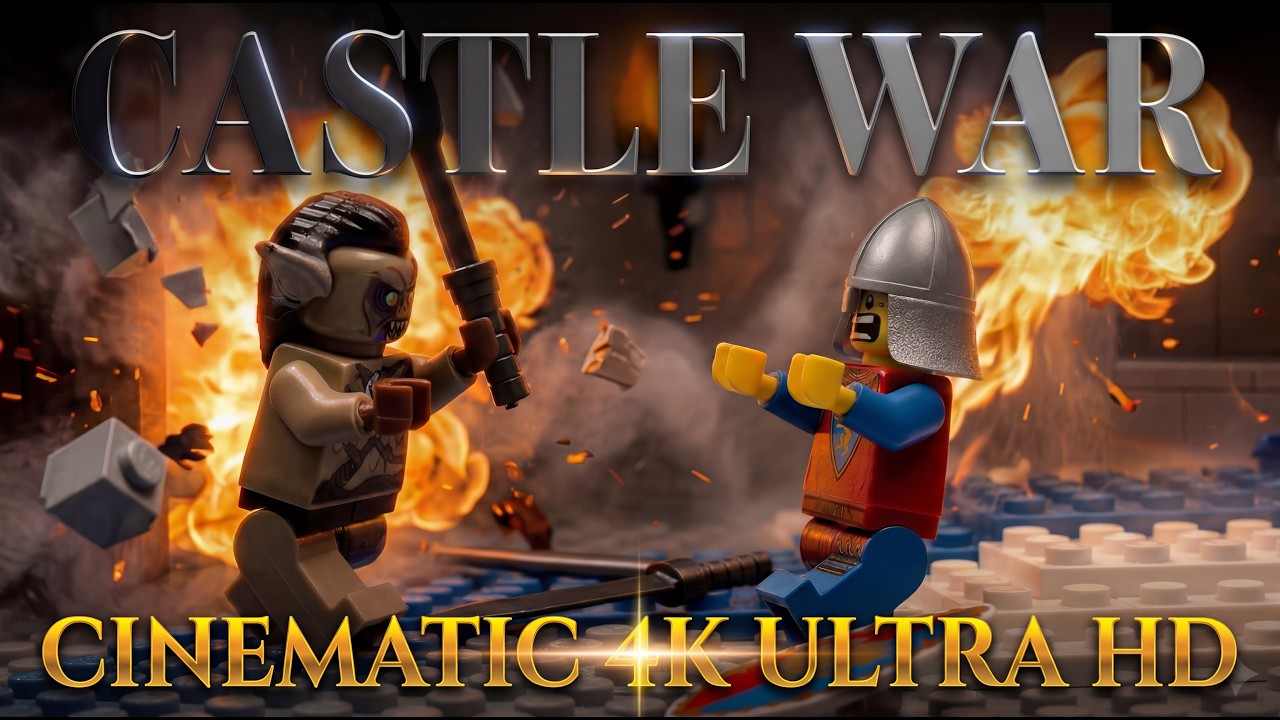 Cinematic Lego Medieval Epic Battle (4K) | Stop Motion Animation