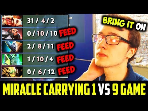 Miracle Crazy Troll Warlord Carrying Team To Victory - 1vs9 Bring It On