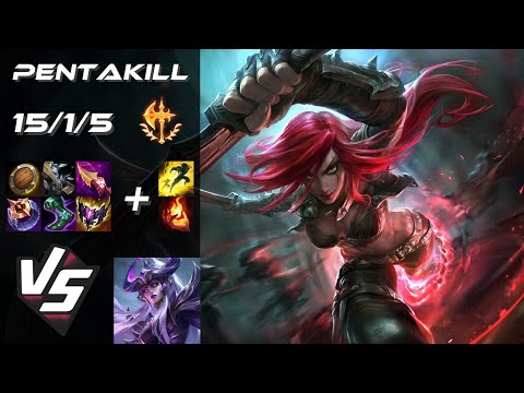MID Katarina vs Syndra [PENTAKILL] - NA Challenger Patch 14.11