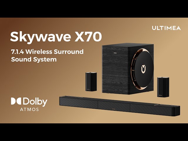 Ultimea Skywave X70 Bluetooth Soundbar 980W Dolby Atmos Application Control video