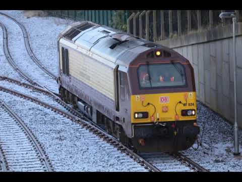 Class 67024 working 6G51 arriving at Donnington Rail Freight Terminal