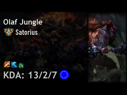 Olaf Jungle vs Rengar - Satorius - EUW Challenger Patch 6.17