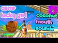 ASMR Fortnite Relaxing Coconut Mouth Sounds Collab 3 Whispering Repetitive Trigger Words
