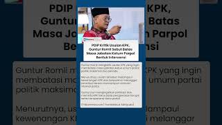 Soal Usulan KPK, Guntur Romli Tegaskan Bukan Ranah Intervensi KPK Urusi Masa Jabatan Ketum Parpol