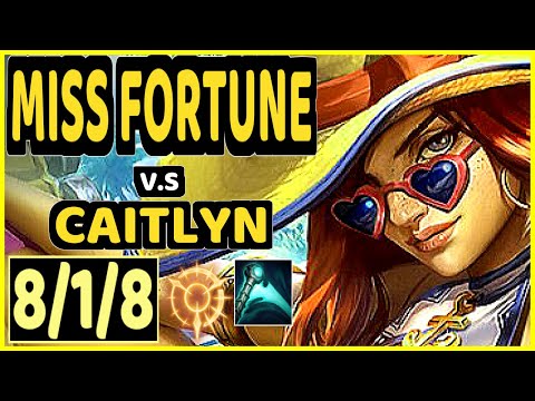 PROFESSOR (MISS FORTUNE) vs CAITLYN - 8/1/8 KDA BOTTOM ADC CHALLENGER GAMEPLAY - BR