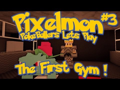 Pixelmon Server Minecraft Pokemon Mod Pokeballers Lets Play! Ep 5 - First Gym Leader
