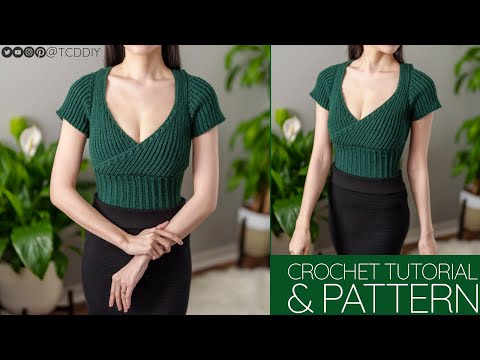 , title : 'How to Crochet: Wrap Top | Pattern & Tutorial DIY'