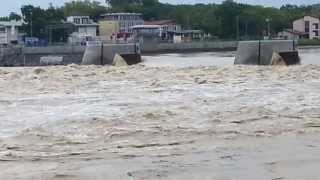 preview picture of video 'Alsace - Crue décennale du Rhin à hauteur de Breisach Am Rhein,  le 2 juin 2013  - 3'