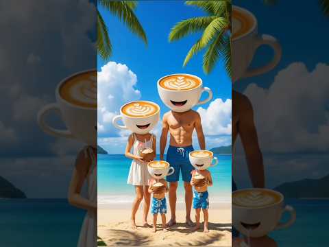 ballerina Capuchina on beach #ballerina #ballerinacappuccina #shortsfeed #shorts