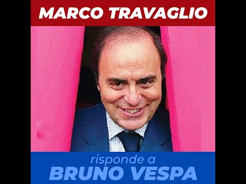 Marco Travaglio risponde a Bruno Vespa sei un mezzo busto in sughero che galleggia da 62 anni
