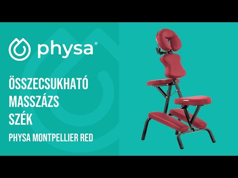 Videó - Összecsukható masszázs szék - 160 kg - Piros