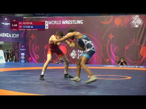 1/4 GR - 48 kg: M. ALIYEV (AZE) v. M. FETENE (ISR)